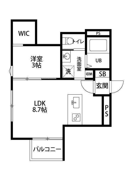 アーバンブランチ南笹口 101号室 間取り