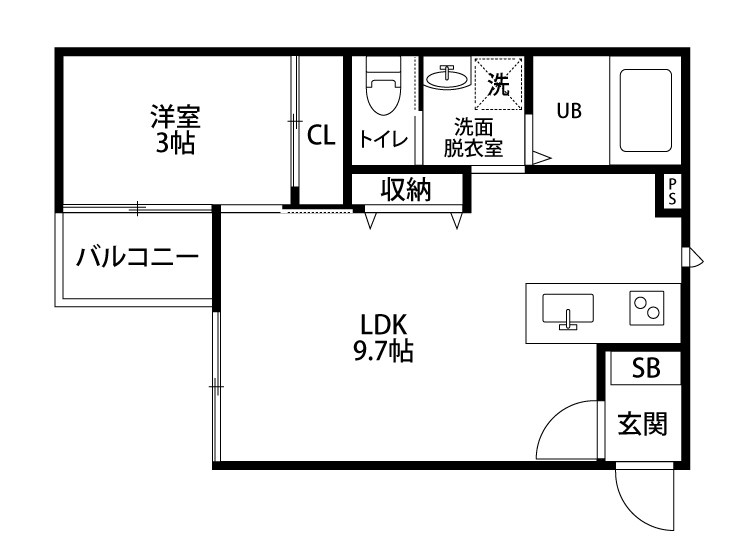 アーバンブランチ南笹口 103号室 間取り