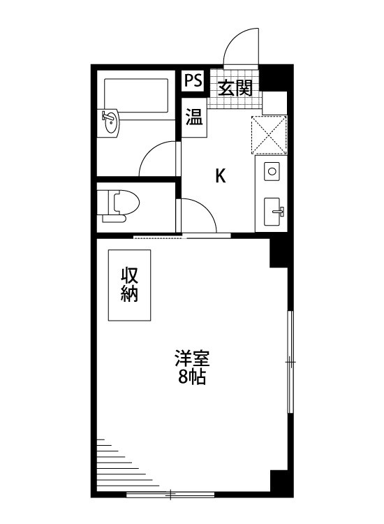 プラザ・ドゥ・ロード 201号室 間取り