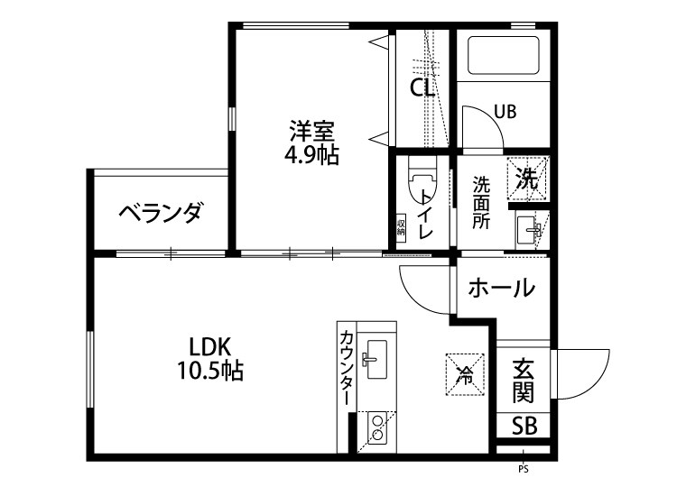 寺地アパート(仮称) 102号室 間取り