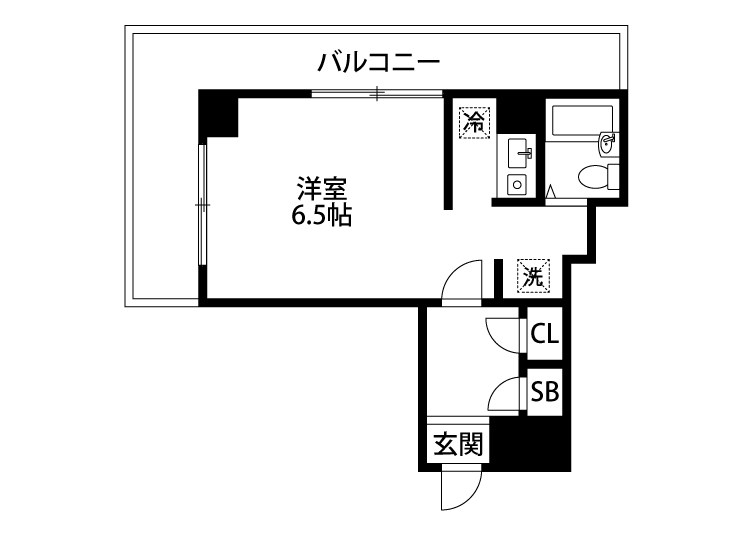 リバティープラザ本町 605号室 間取り