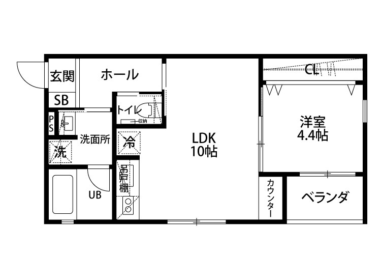 寺地アパート(仮称) 204号室 間取り