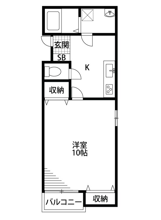 ハレクラニⅠ 204号室 間取り