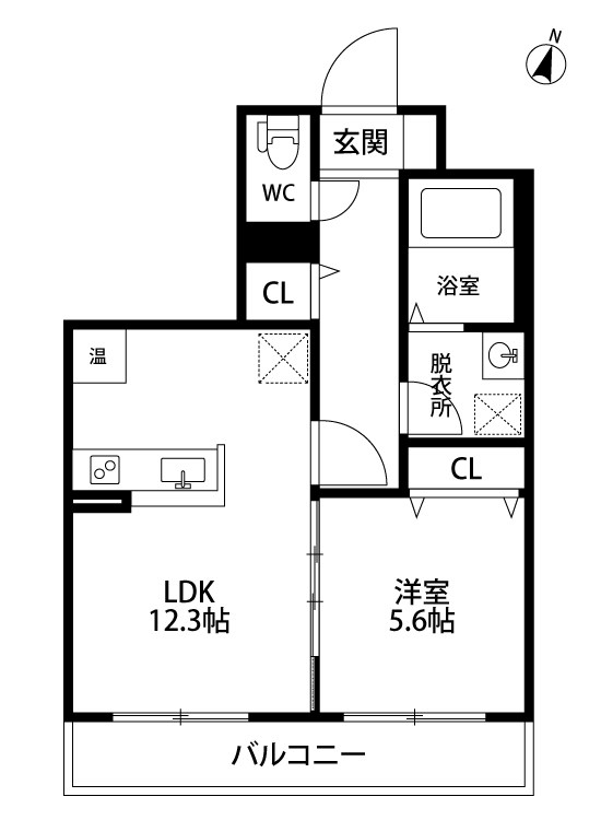 Hero近江 401号室 間取り