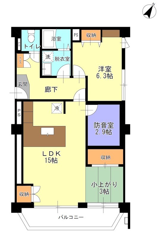 ヴィラ松波 502号室 間取り
