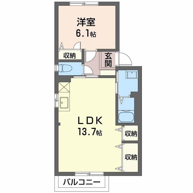 ベガM 102号室 間取り