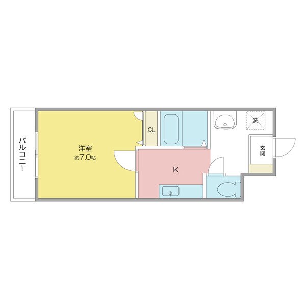 クレアール桜木 間取り図