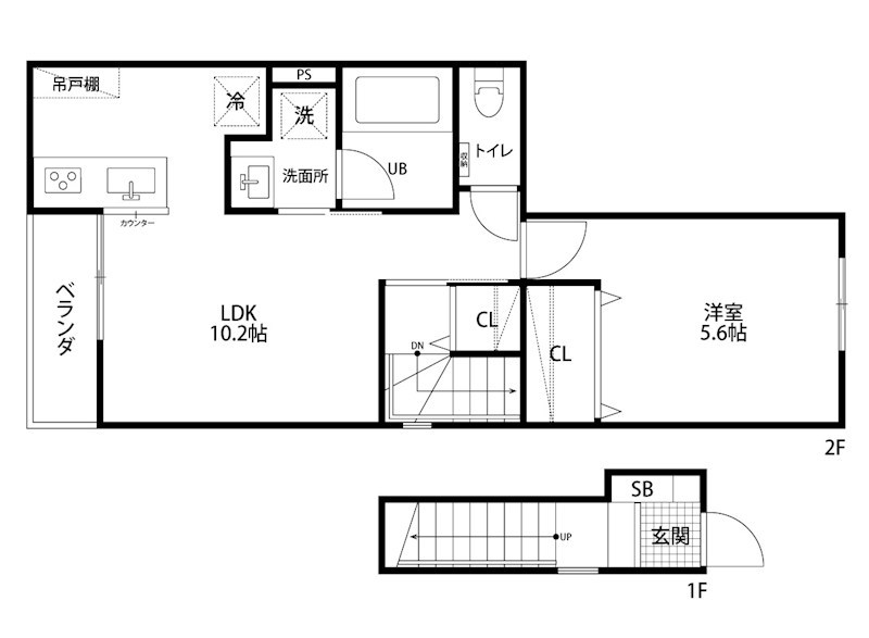 グレイス中木戸Ⅰ 203号室 間取り