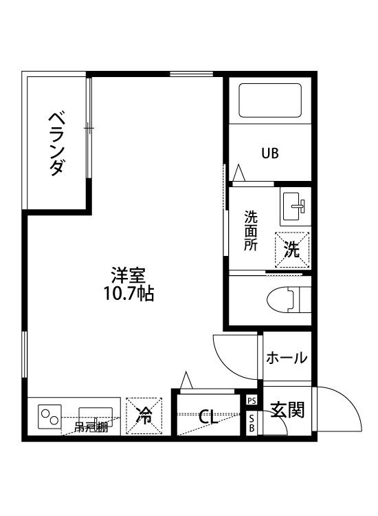 Ｌａ　ｆｌｅｕｒ 101号室 間取り