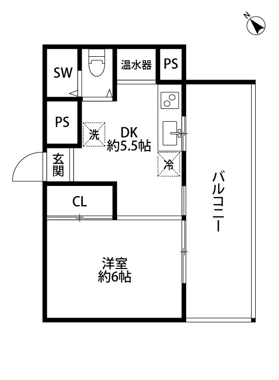 チサンマンション大川前 1101号室 間取り
