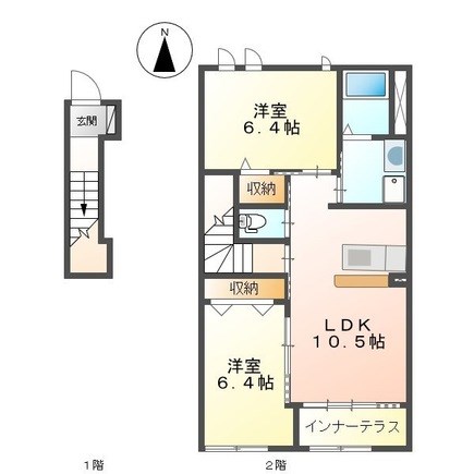 サンガ 201号室 間取り