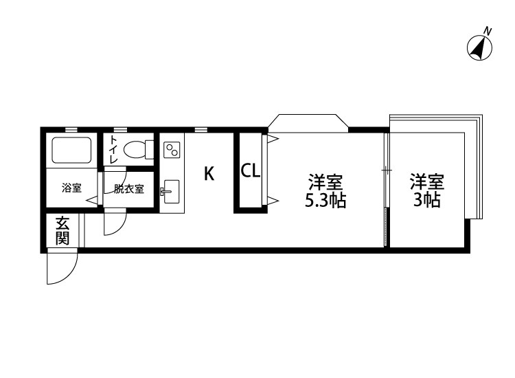 メゾン・ド・K-Ⅰ 203号室 間取り