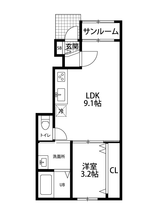 ピノ・ノワール 103号室 間取り