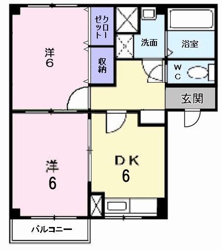 ボンディールＩ 103号室 間取り