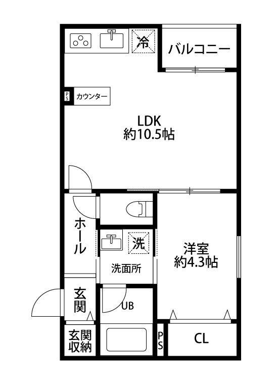 プリマヴェーラ 301号室 間取り