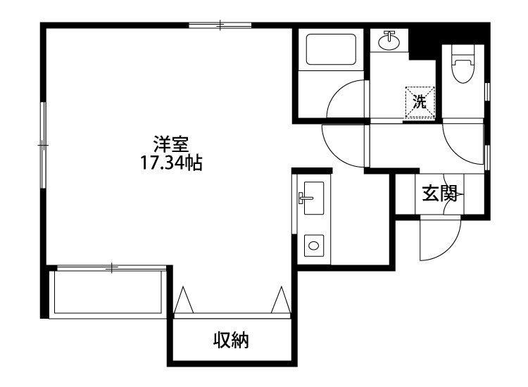 コートプリエール 303号室 間取り