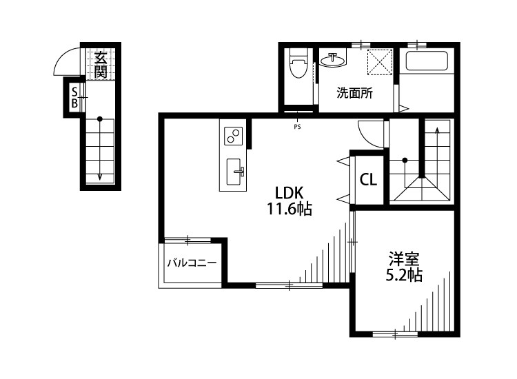 オリエントパーク 202号室 間取り