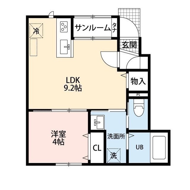 Rooms大島 B104号室 間取り