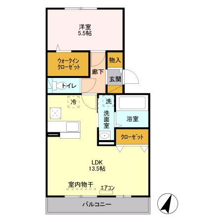 セイチ上近江 B302号室 間取り
