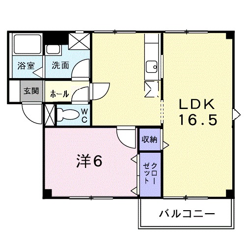 プラドール真砂Ｄ 202号室 間取り