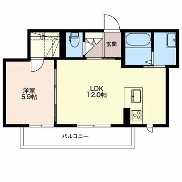 マストタウン上所  A302号室 間取り