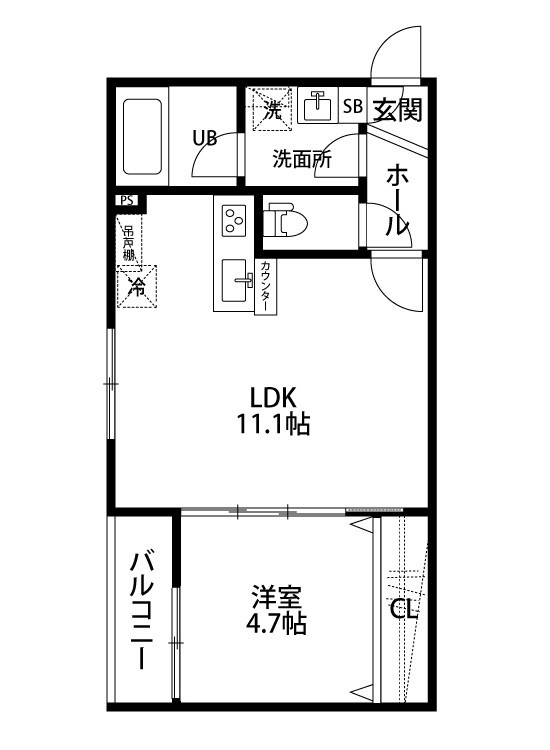 グレイス中木戸Ⅱ 305号室 間取り