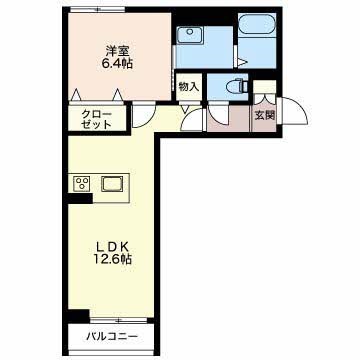 シャーメゾン旭 201号室 間取り