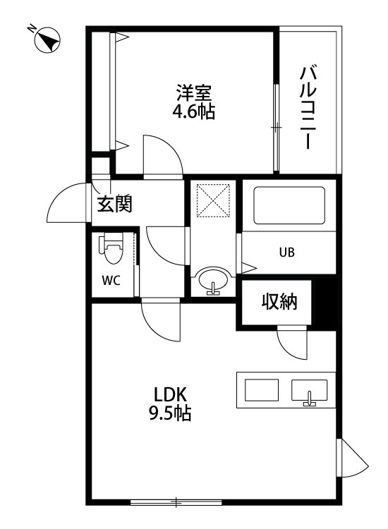 ガーデンシティ神道寺 304号室 間取り