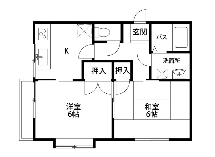 ピュア東青山 105号室 間取り