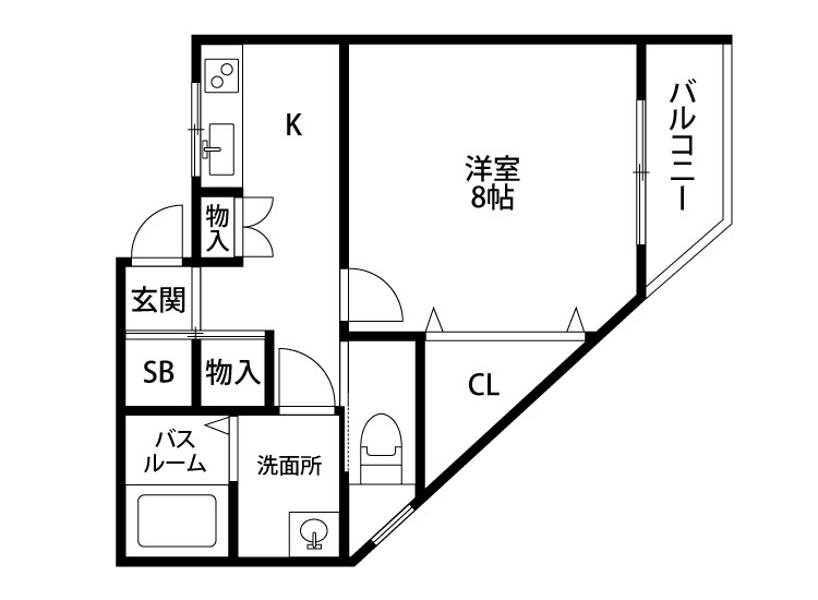 ロイヤルコート浜松町 102号室 間取り