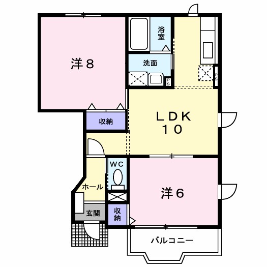アイリスコートＢ 104号室 間取り