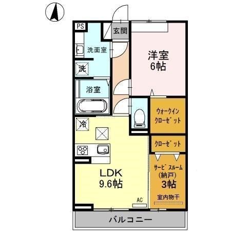ピアット 202号室 間取り