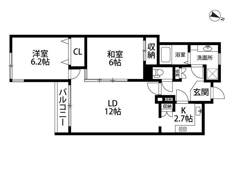 ロイヤルマンション 408号室 間取り