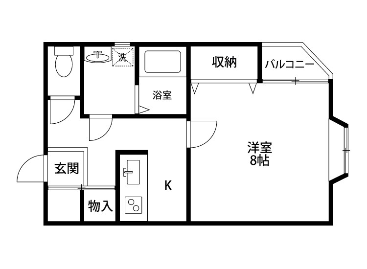 ロイヤルコート浜松町 101号室 間取り