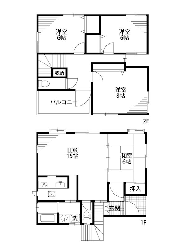 浜浦町貸家 間取り