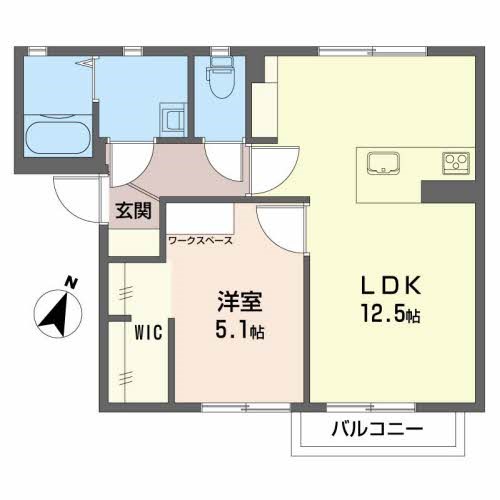 ピリカ  A202号室 間取り