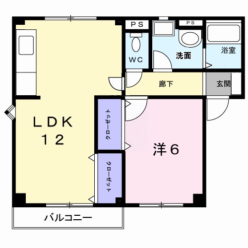 プラドール茜Ⅱ 201号室 間取り