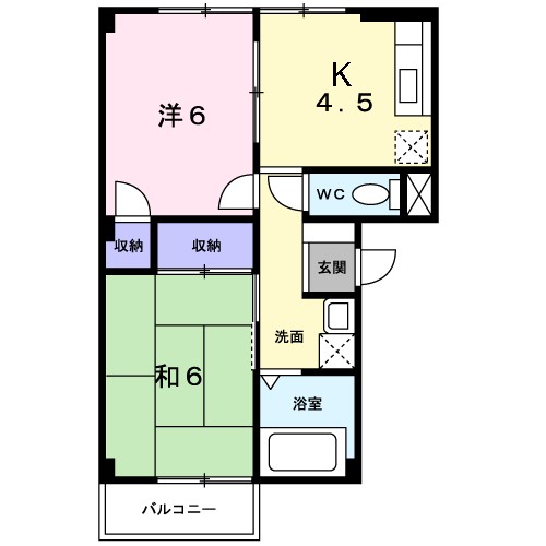 ファミール鐙 203号室 間取り