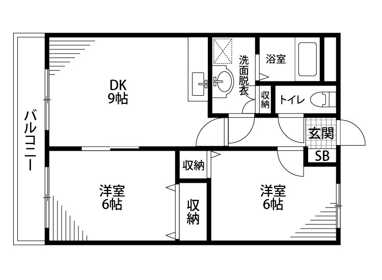 エムズリッシュ 202号室 間取り