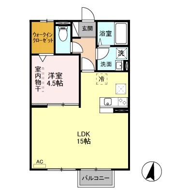 テミンク 205号室 間取り