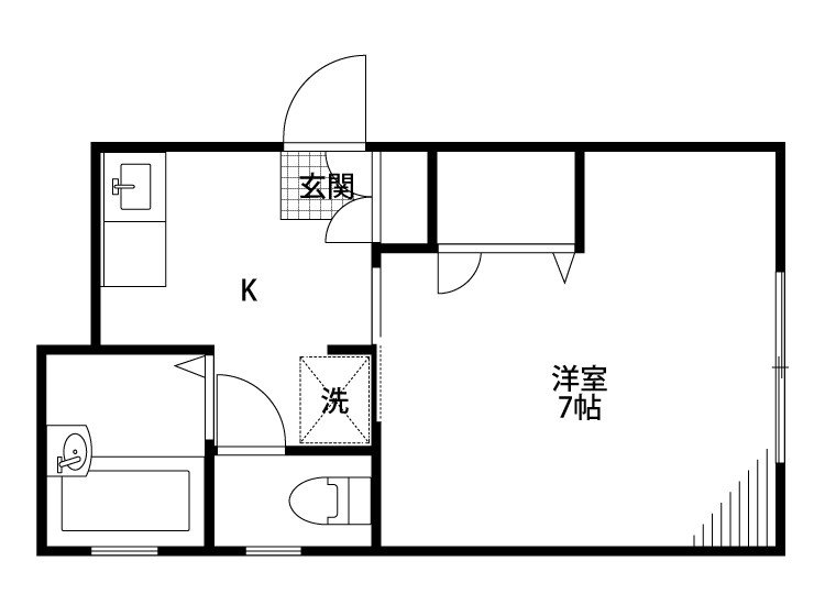 アヴニール 101号室 間取り