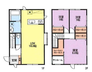 ルーテシア 1号室 間取り