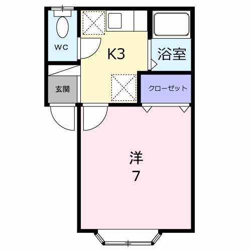 セジュール青山 102号室 間取り