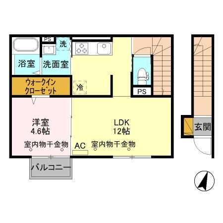 ビエンナ 201号室 間取り