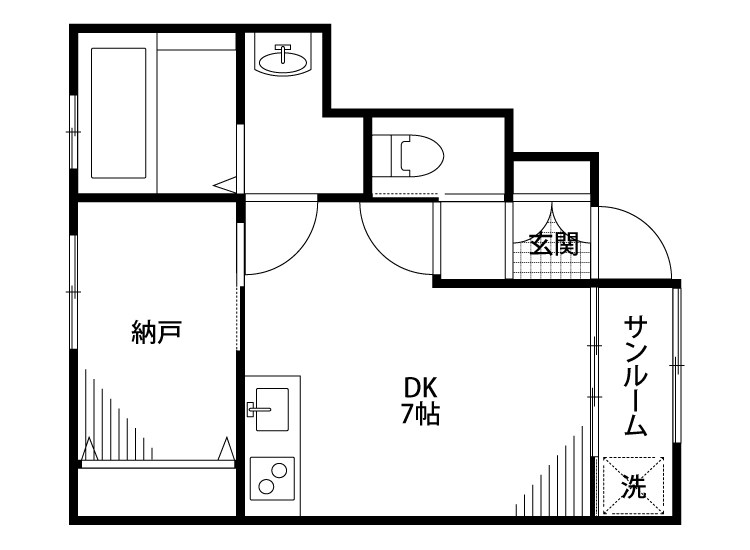 Ko Olina Town A 103号室 間取り