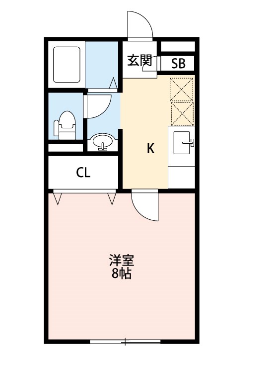 サンロイヤル白山浦 102号室 間取り