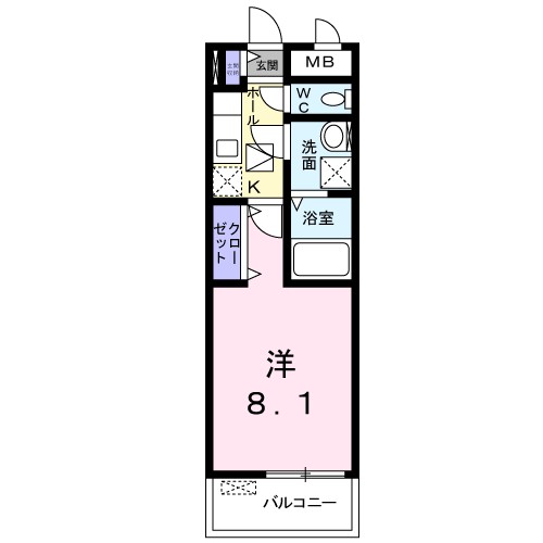 ソフィア 103号室 間取り