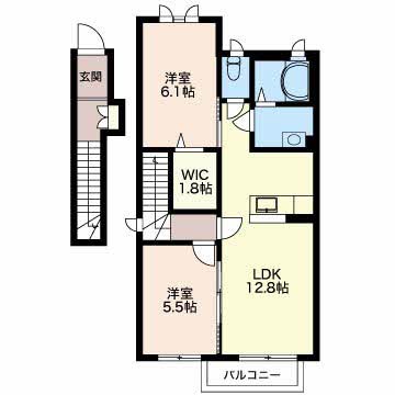 ECRATYZ 202号室 間取り