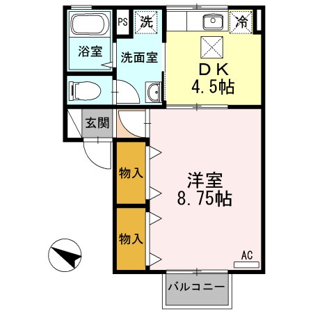 セジュール寿 203号室 間取り
