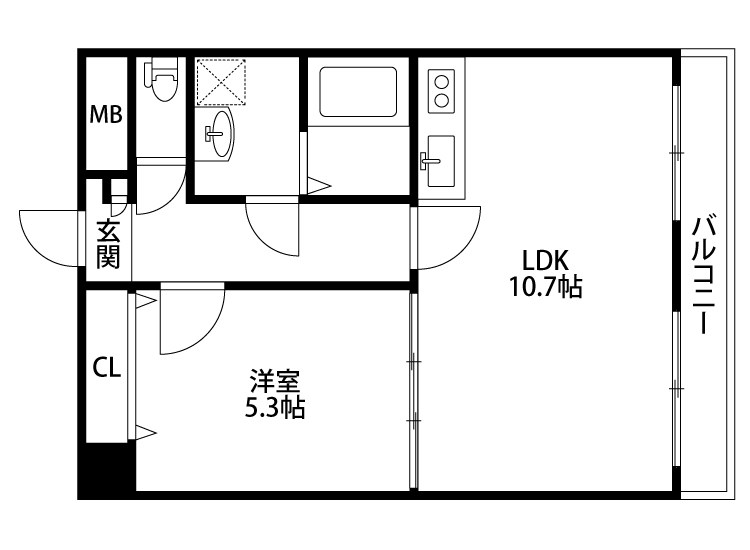 ピュアみやび1番館  201号室 間取り